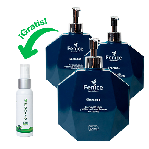 Shampoo Fenice (3 piezas) + Hair Tonic